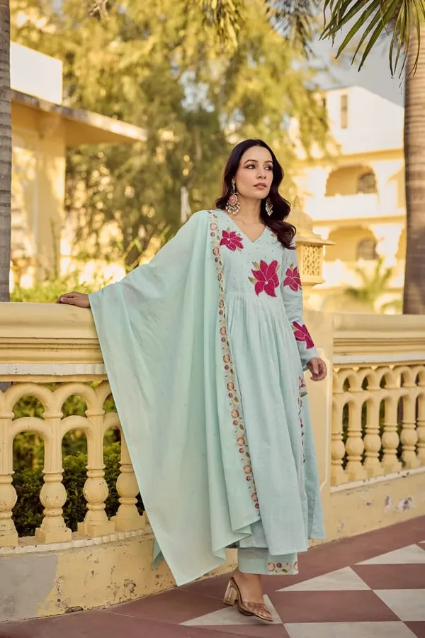 Sky_Blue_Floral_Embroidered_Anarkali_Suit_For_Women