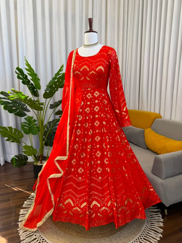 Orange_Designer_Anarkali_Suit_with_Dupatta
