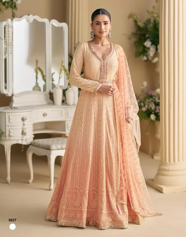 Peach_Embroidered_Anarkali_Suit_with_Dupatta