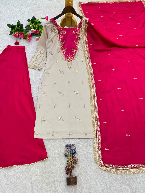Pink_&_Beige_Embroidered_Palazzo_Suit_Set_for_Women_with_Dupatta