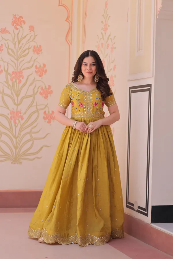 Premium_Mustard_Floral_Embroidered_Party_Wear_Gown