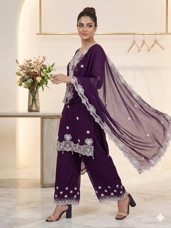 Purple_Embroidered_Sharara_Suit_with_Georgette_Dupatta