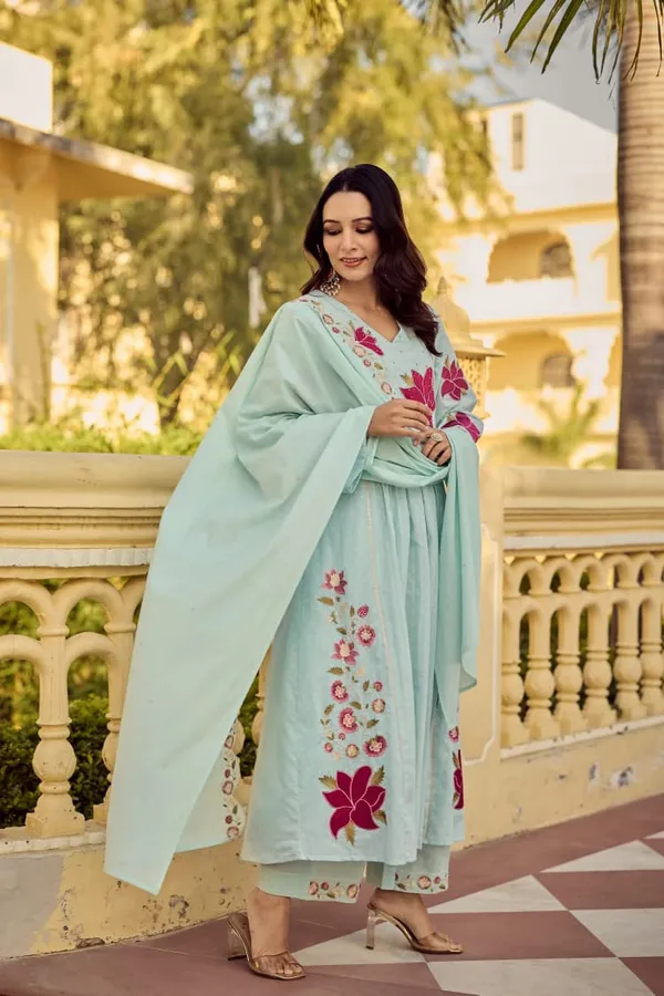 Sky_Blue_Floral_Embroidered_Anarkali_Suit_For_Women
