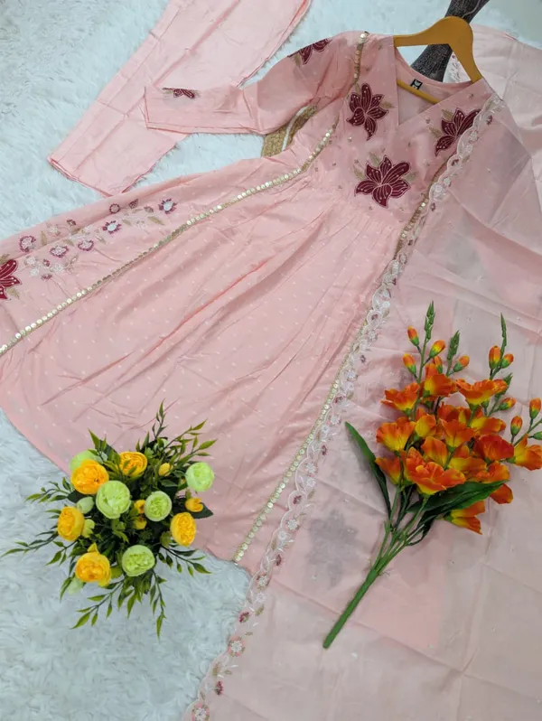 Pink_Silk_Floral_Embroidered_Anarkali_Suit_Set_For_Women
