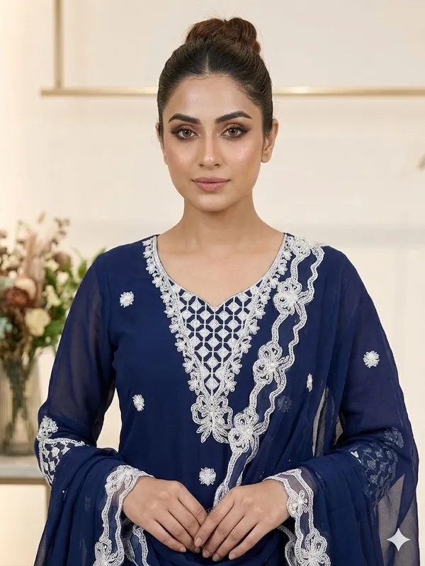 Royal_Blue_Embroidered_Sharara_Suit_with_Georgette_Dupatta