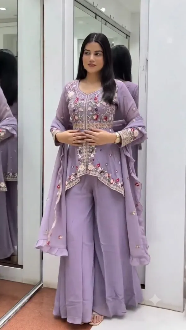 Royal_Lavender_Embroidered_Kurta_Plazzo_Set