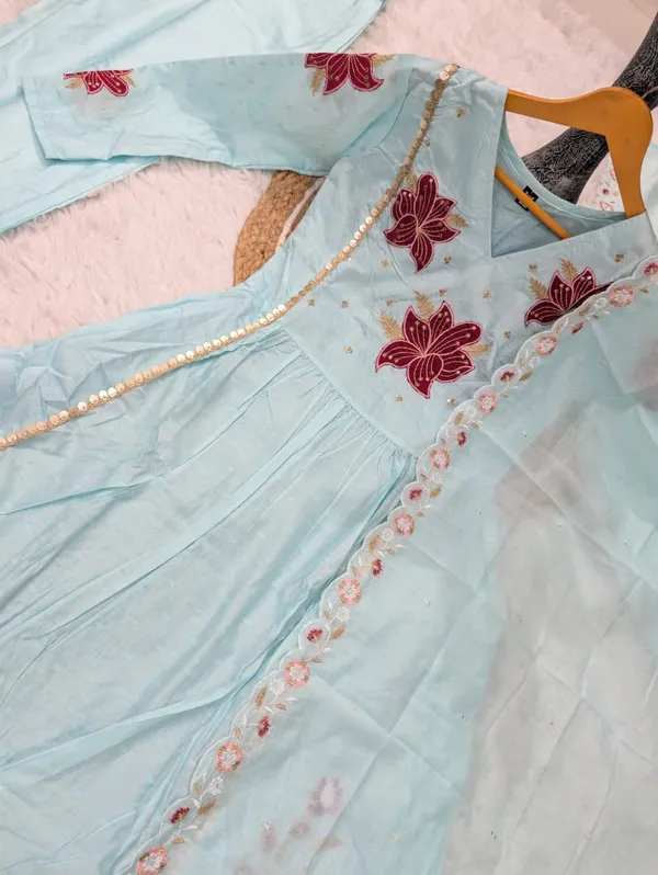 Sky_Blue_Floral_Embroidered_Anarkali_Suit_For_Women
