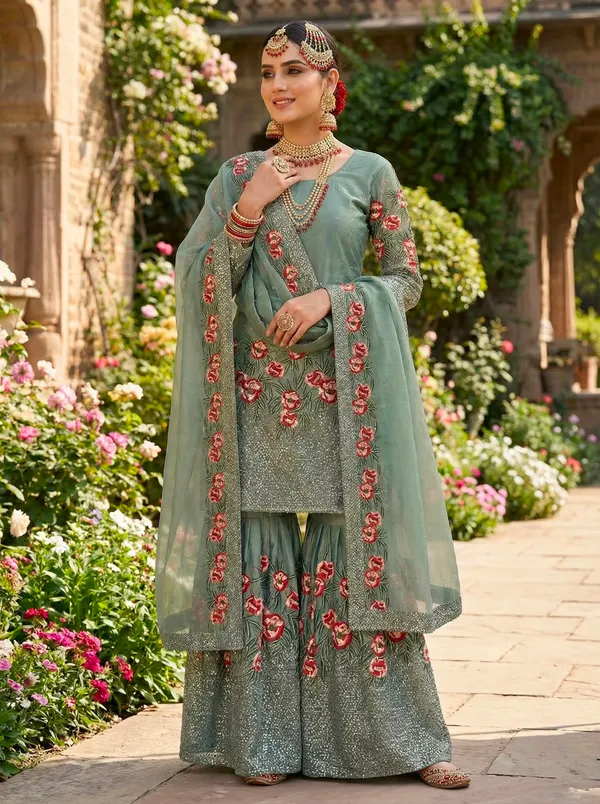 Sage_Green_Floral_Embroidered_Sharara_Suit_with_Dupatta