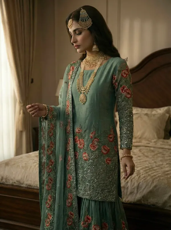 Sage_Green_Floral_Embroidered_Sharara_Suit_with_Dupatta