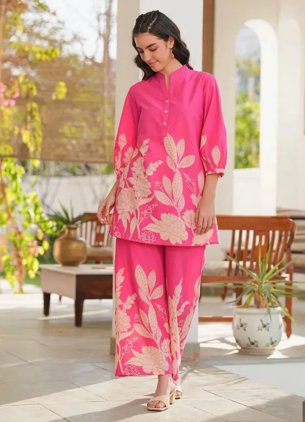 Pink_Rayon_Floral_Embroidered_Kurta_Palazzo_Set_For_Women