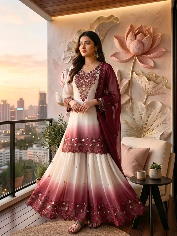 Women's_Wine_Ombre_Embroidered_Anarkali_Suit_Set_with_Dupatta