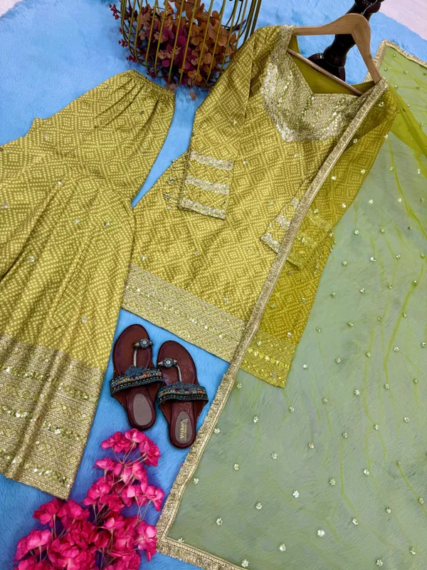 Yellow_Chinon_Silk_Embroidered_Sharara_Suit_Set_For_Women