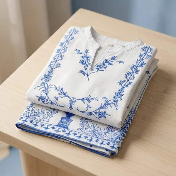 White_Blue_Floral_Embroidered_Cotton_Kurta_Palazzo_Set_for_Girls