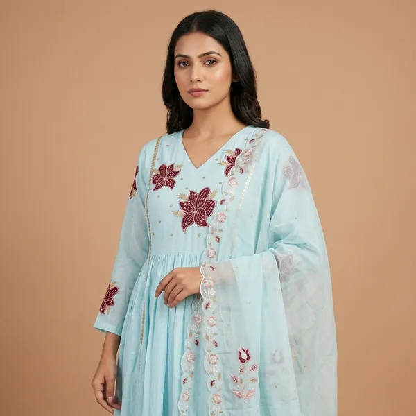 Sky_Blue_Floral_Embroidered_Anarkali_Suit_For_Women