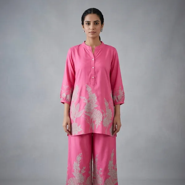 Pink_Rayon_Floral_Embroidered_Kurta_Palazzo_Set_For_Women