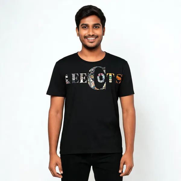 Black_Cotton_Graphic_Print_Round_Neck_T-Shirt_For_Men