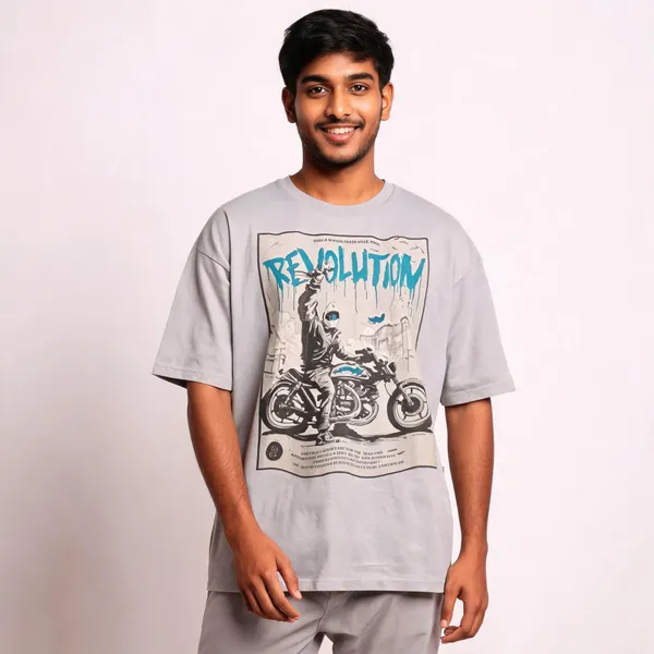 Grey_Cotton_Oversized_Revolution_Print_T-Shirt_For_Men