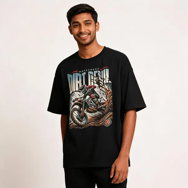 Black_Cotton_Oversized_Motocross_Print_T-Shirt_For_Men