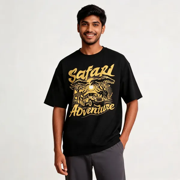 Black_Cotton_Oversized_Safari_Adventure_Print_T-Shirt_For_Men