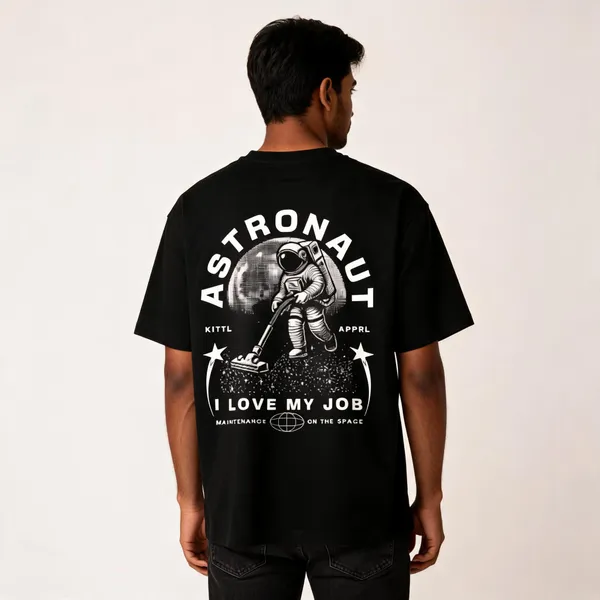 Black_Cotton_Oversized_Astronaut_Print_T-Shirt_For_Men