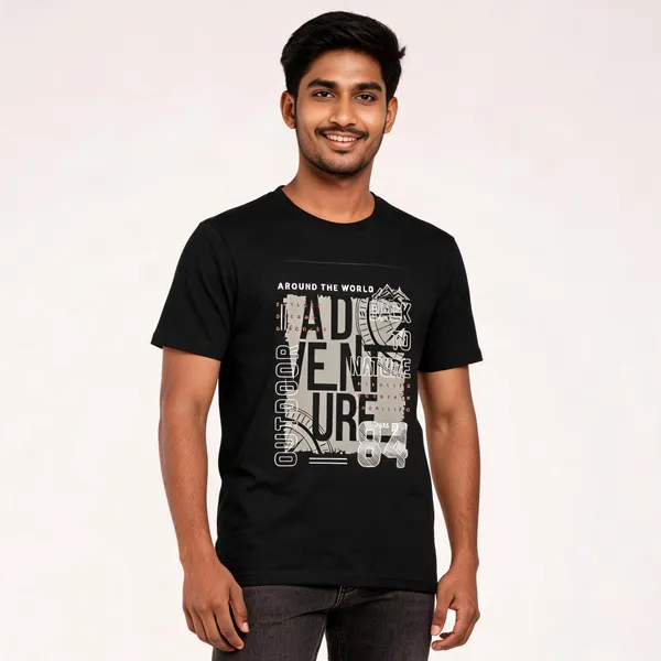 Black_Cotton_Graphic_Print_Adventure_T-Shirt_For_Men