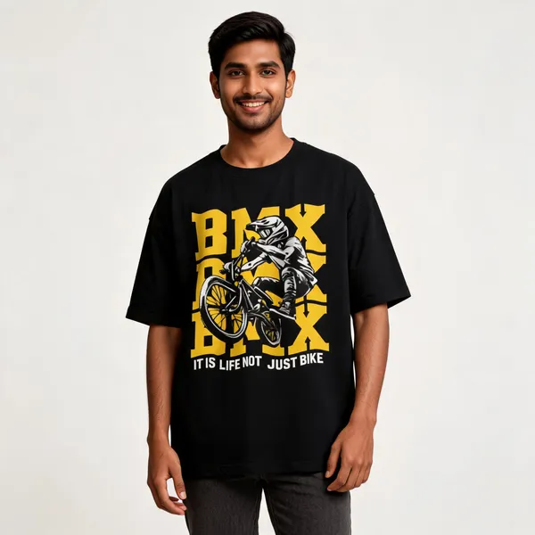 Black_Cotton_Oversized_Fit_Bmx_Print_T-Shirt_For_Men
