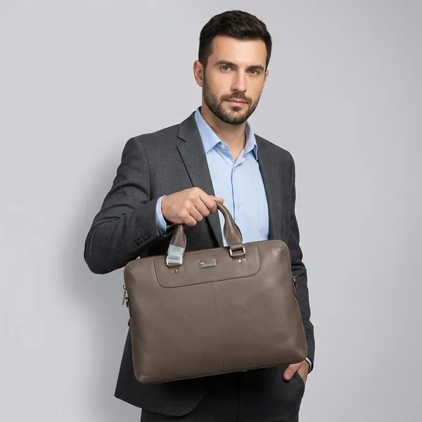 Grey_Leather_Structured_Office_Bag_For_Men_And_Women
