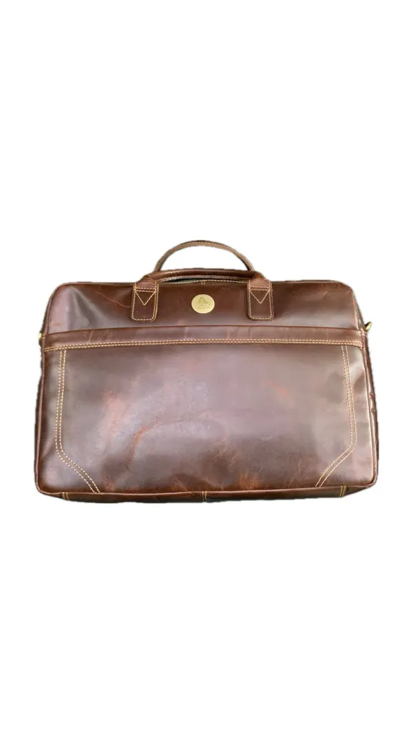 Brown_Leather_Professional_Laptop_Bag_With_Shoulder_Strap_For_Men_And_Women
