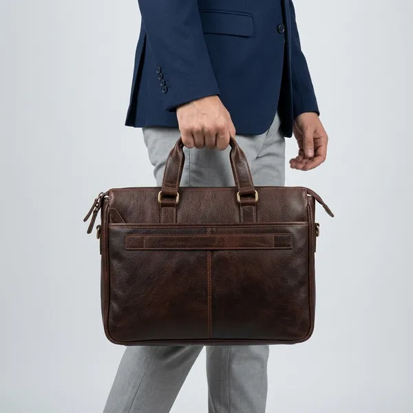Brown_Genuine_Leather_Messenger_Laptop_Bag_For_Men_And_Women