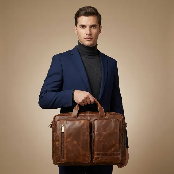 Brown_Genuine_Leather_Messenger_Laptop_Bag_For_Men_And_Women