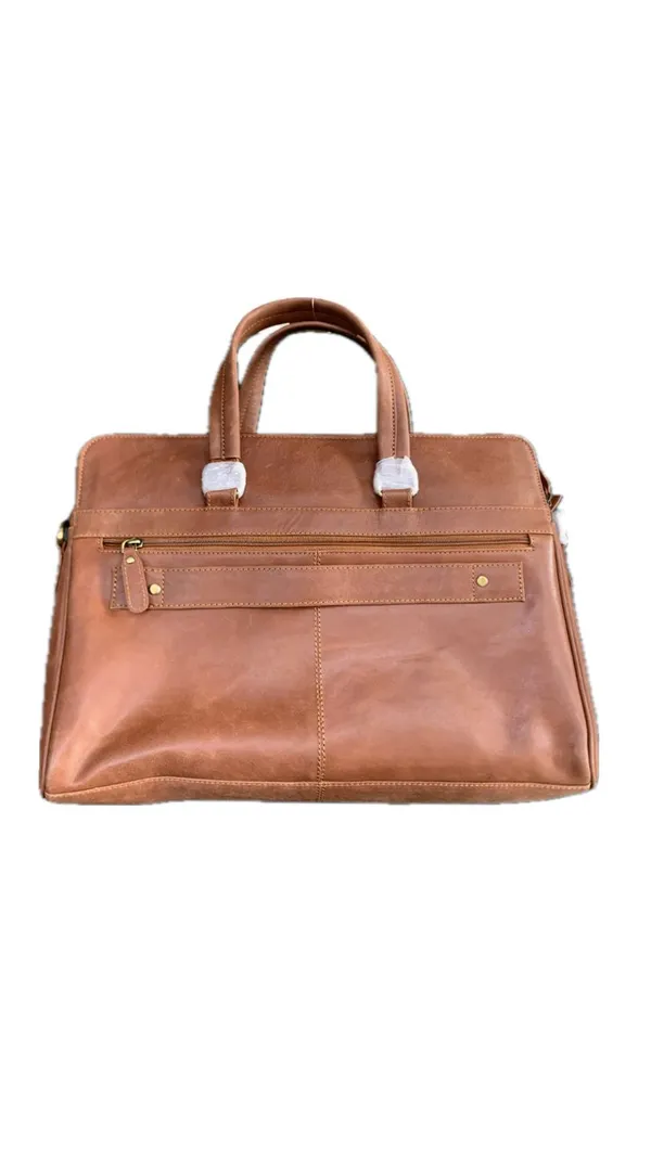 Brown_Leather_Structured_Handbag_For_Men_And_Women