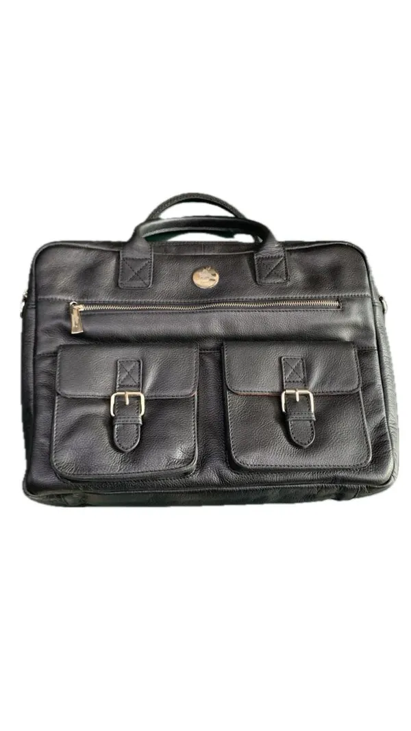 Black_Leather_Dual_Pocket_Briefcase_Laptop_Bag_For_Men_And_Women