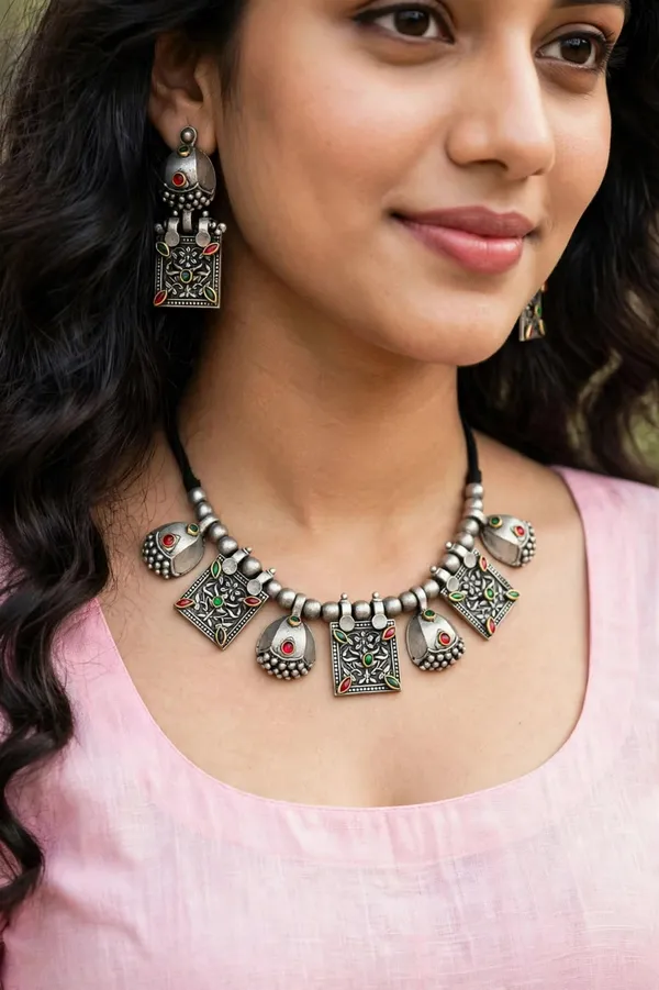 Oxidized_Tribal_Necklace_Set