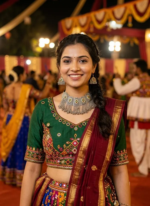 Oxidised_Choker_Necklace_Set_With_Earrings