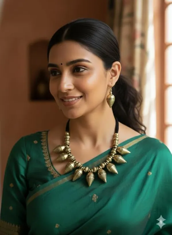 Oxidised_Tribal_Cone_Necklace_Set