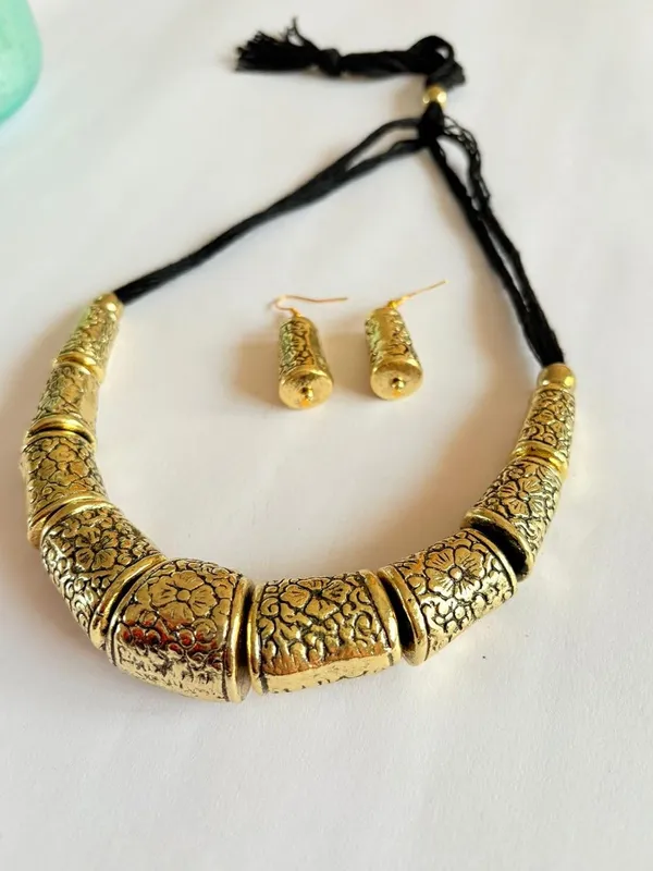 Oxidised_Tribal_Necklace_Set