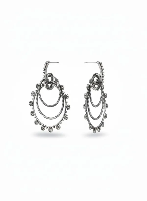 Brass_Oxidised_Layered_Hoop_Earrings