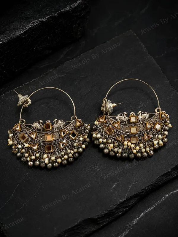 Chandbali_Earrings_With_Pearl_Danglers