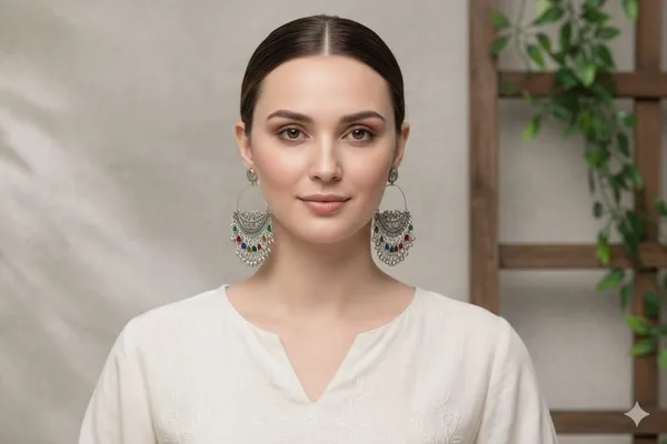 Oxidised_Silver_Chandbali_Earrings