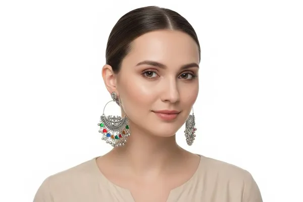 Oxidised_Silver_Chandbali_Earrings