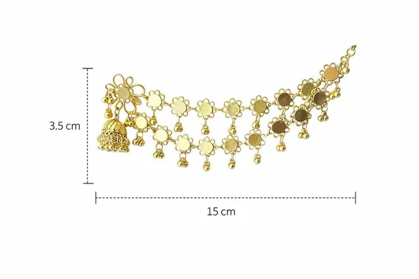 Floral_Jhumka_Earrings_With_Hair_Chains