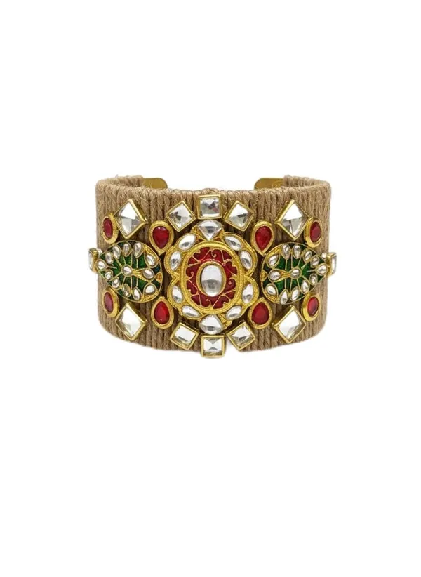 Jute_Cuff_Bracelet_With_Metal_Motifs