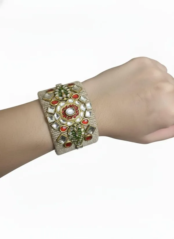 Jute_Cuff_Bracelet_With_Metal_Motifs