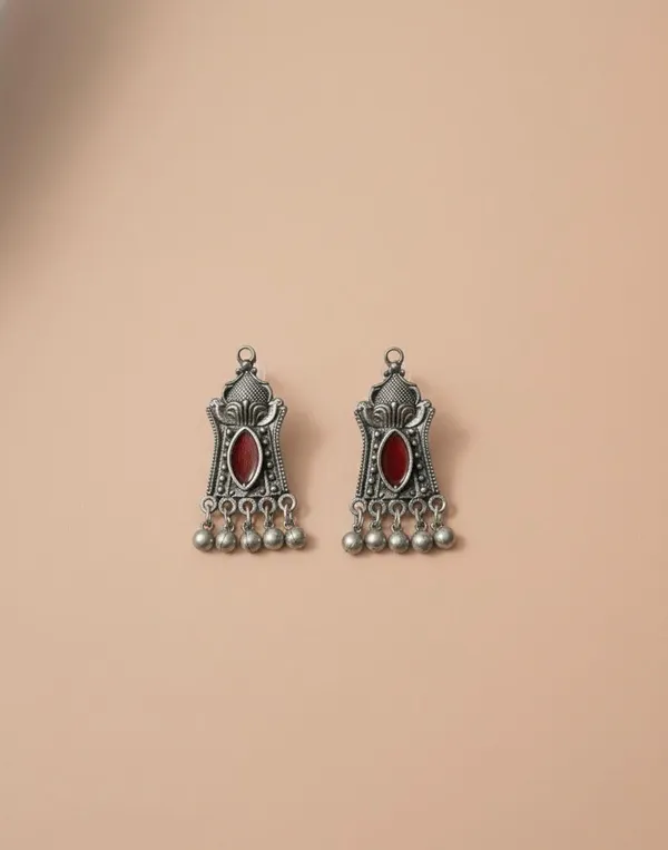 Oxidised_Silver_Necklace_Set_With_Earrings
