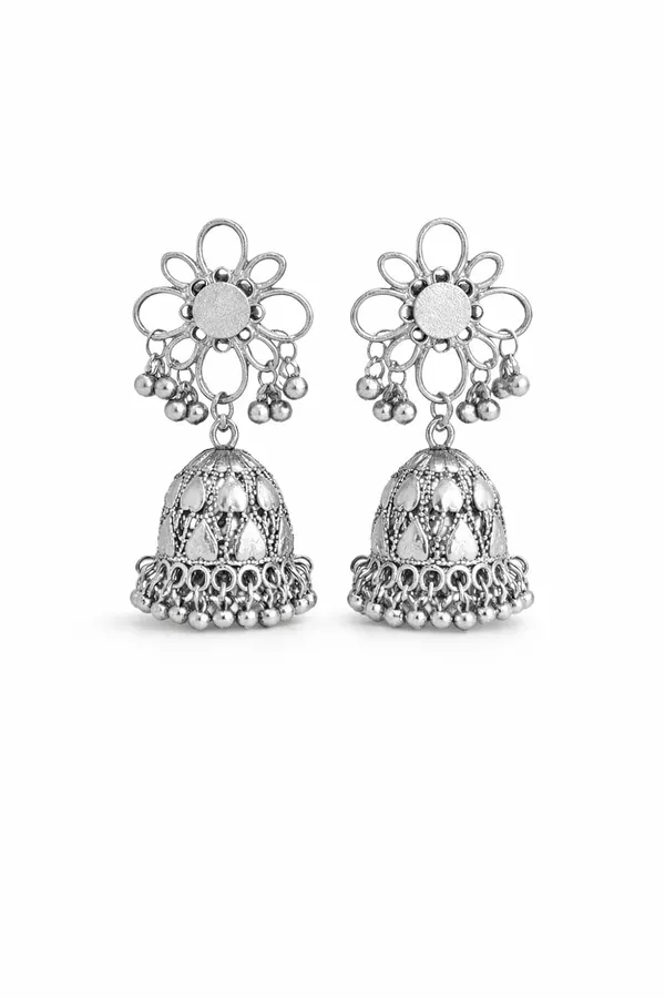 Oxidised_Silver_Tone_Jhumka_Earrings
