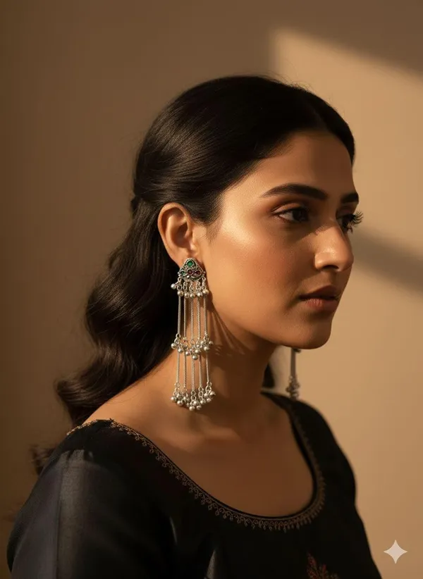 Kashmiri_Silver_Earrings_With_Ghungroo_Bells