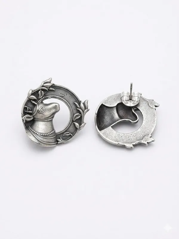 Brass_Stud_Earrings_For_Women
