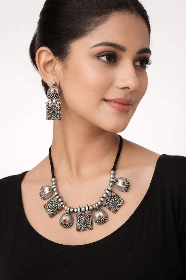 Oxidized_Tribal_Necklace_Set