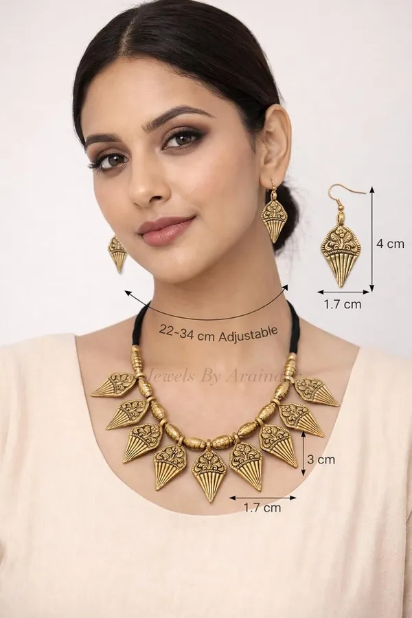 Oxidised_Statement_Necklace_Set_With_Earrings