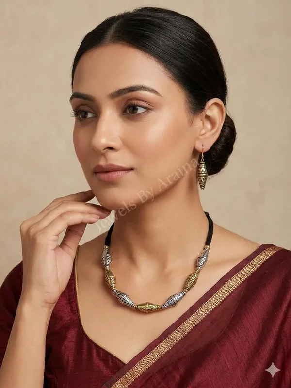 Oxidised_Tribal_Necklace_Set_With_Earrings